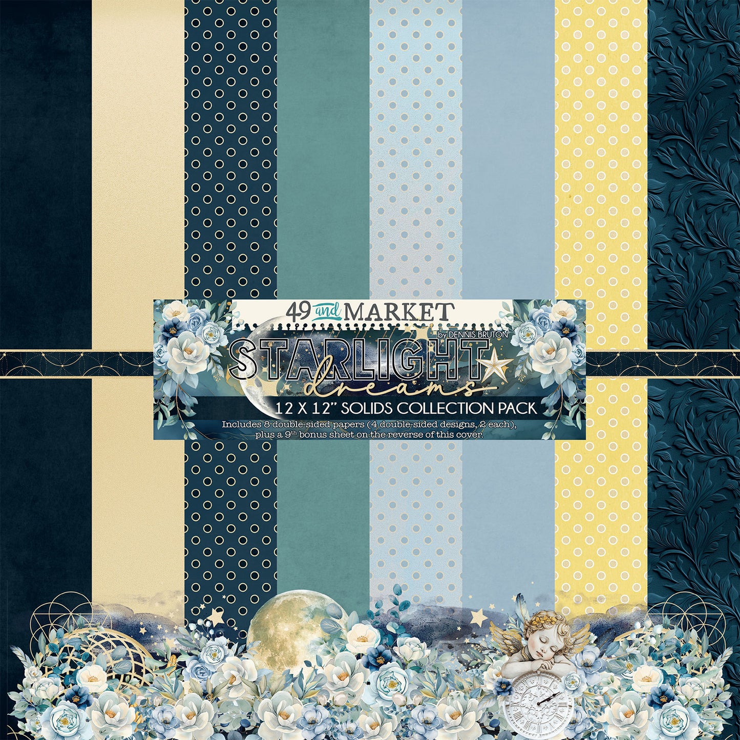 49 and Market 12x12 Starlight Dreams Solids Paper Pack