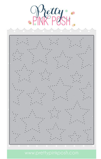 Pretty Pink Posh Pierced Stars Coverplate Die