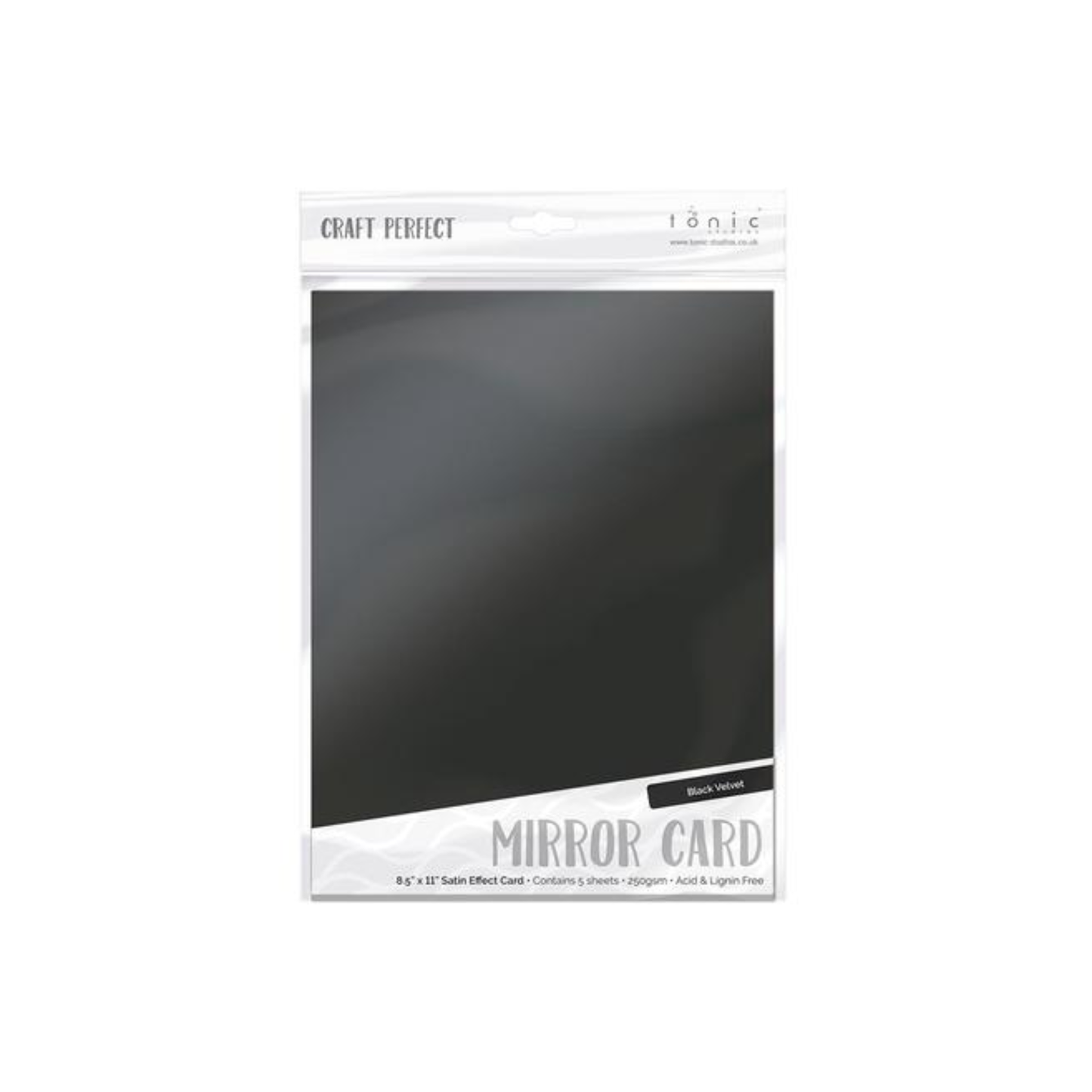 Black Velvet Satin Mirri Cardstock