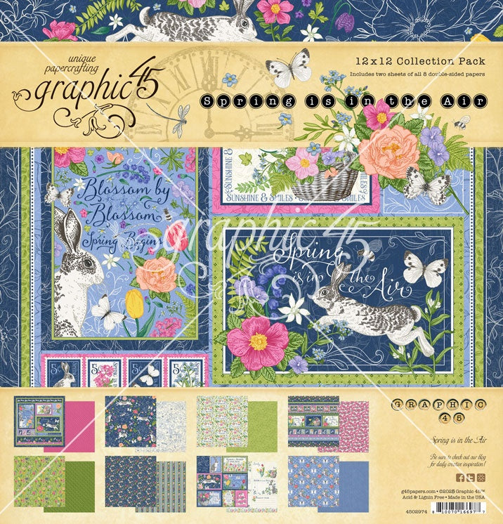 Graphic 45 Spring is in the Air 12x12 Collection Pack