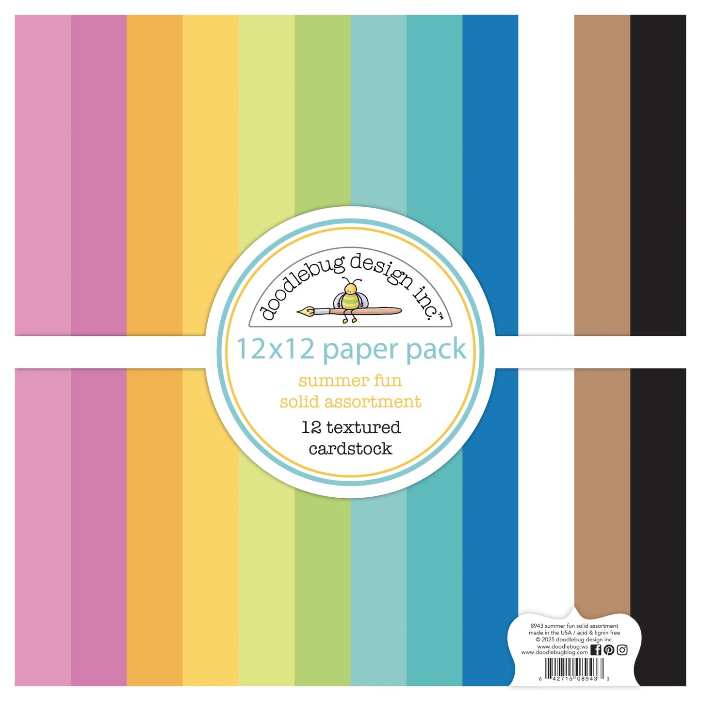 Doodlebug Summer Fun 12x12 Cardstock
