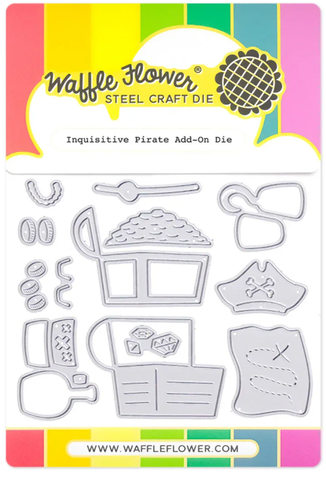 Waffle Flower Inquisitive Pirate Add-On Die