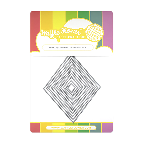 Waffle FLower Nested Dotted Diamonds Die